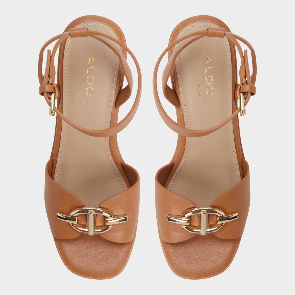 Ybylin Medium Brown Women's Wedges - Wedge sandal, Wedge heel | Aldo outlet