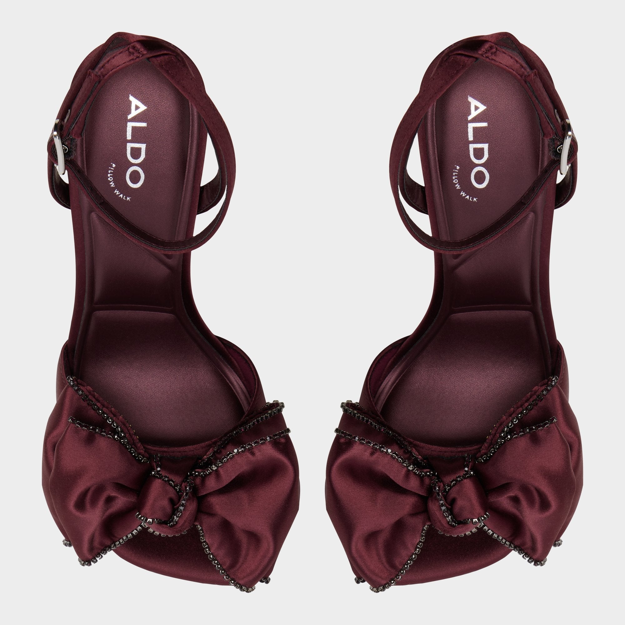 Tinsel in Bordo - Strappy heeled sandal, Stiletto heel | Aldo on sale