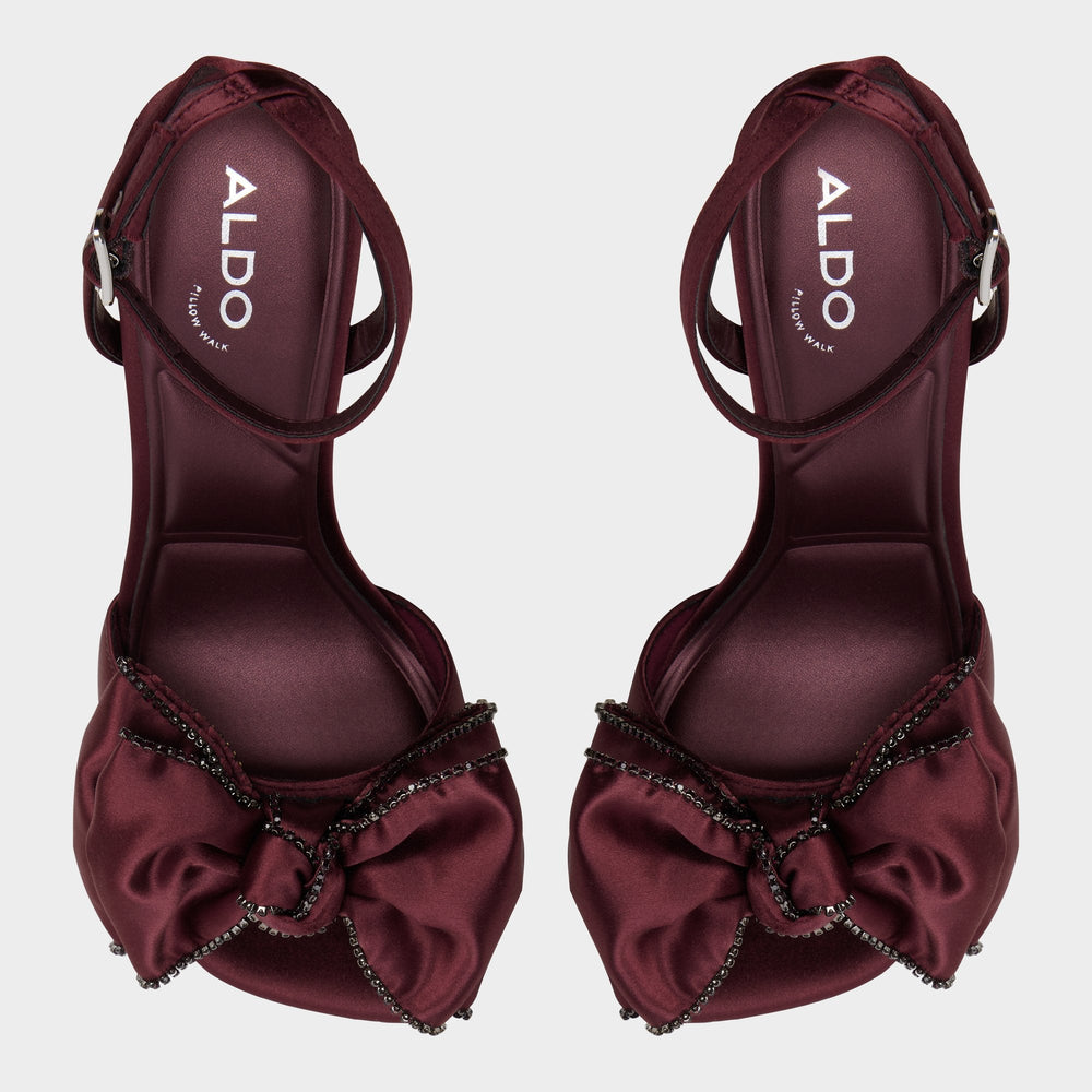 Tinsel in Bordo - Strappy heeled sandal, Stiletto heel | Aldo on sale