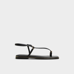 Jomalina Black Women's Flats - Strappy flat sandal | Aldo sale