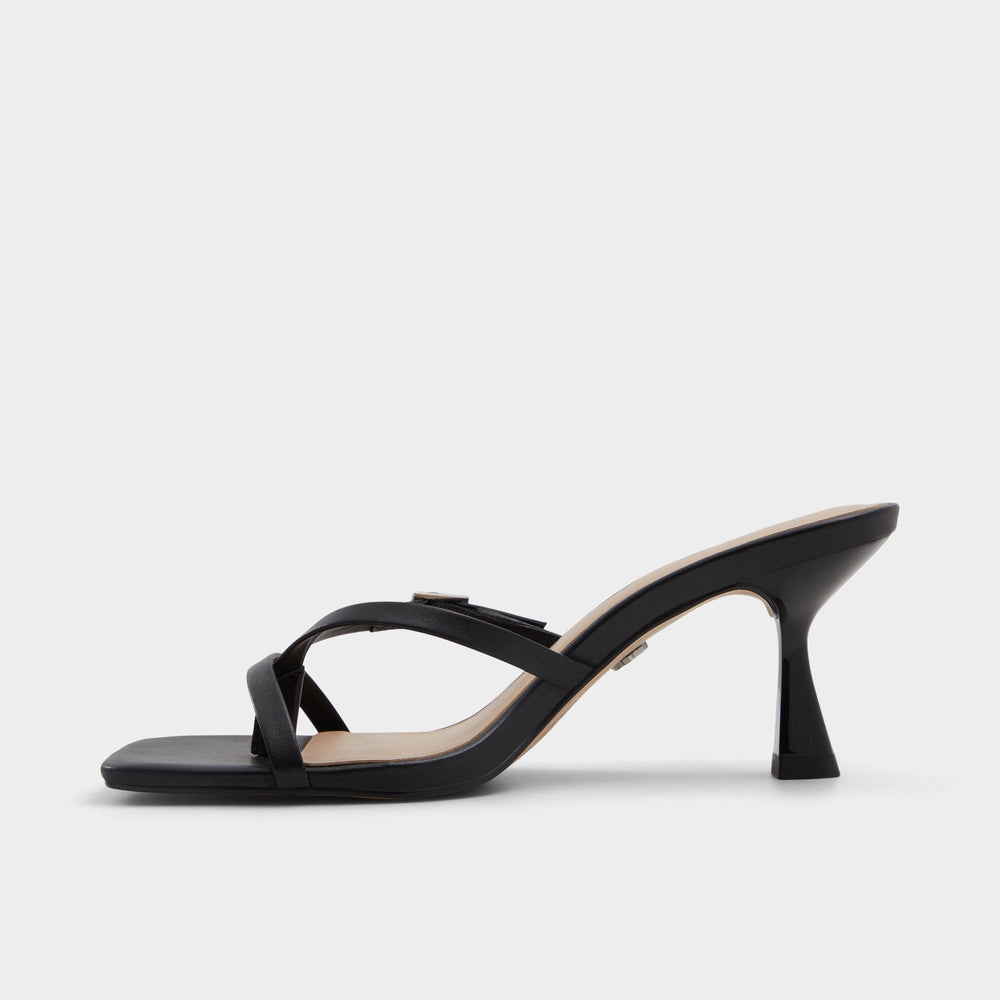 Gannever Black Women's Thong Sandals - Heeled flip flop, Stiletto heel | Aldo for sale