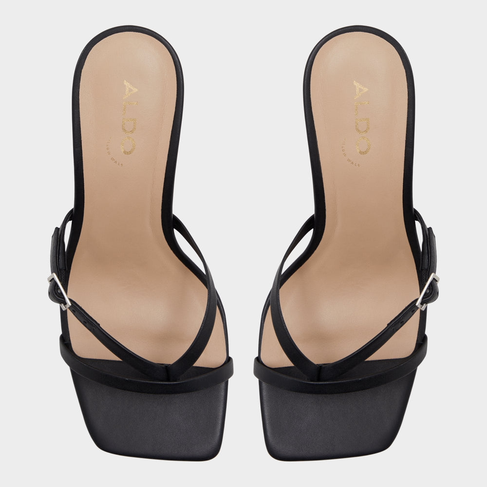 Gannever Black Women's Thong Sandals - Heeled flip flop, Stiletto heel | Aldo for sale