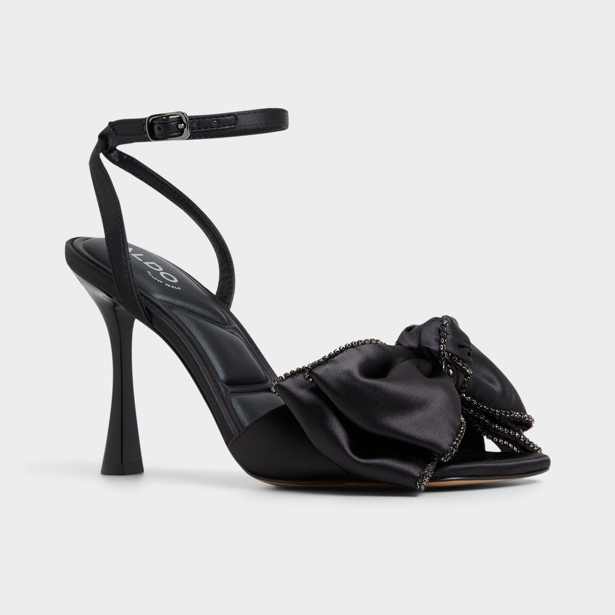 Tinsel in Black - Strappy heeled sandal, Stiletto heel | Aldo online