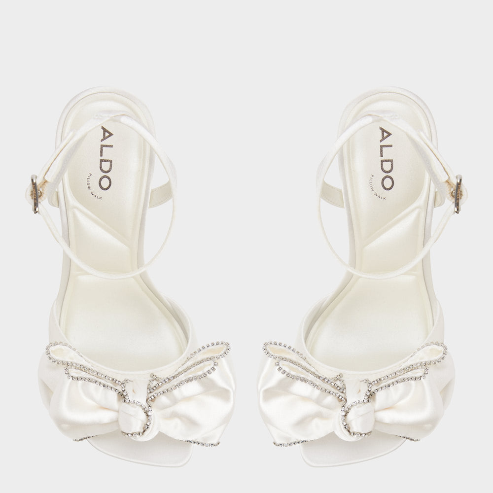 Tinsel in Other White - Strappy heeled sandal, Stiletto heel | Aldo sale