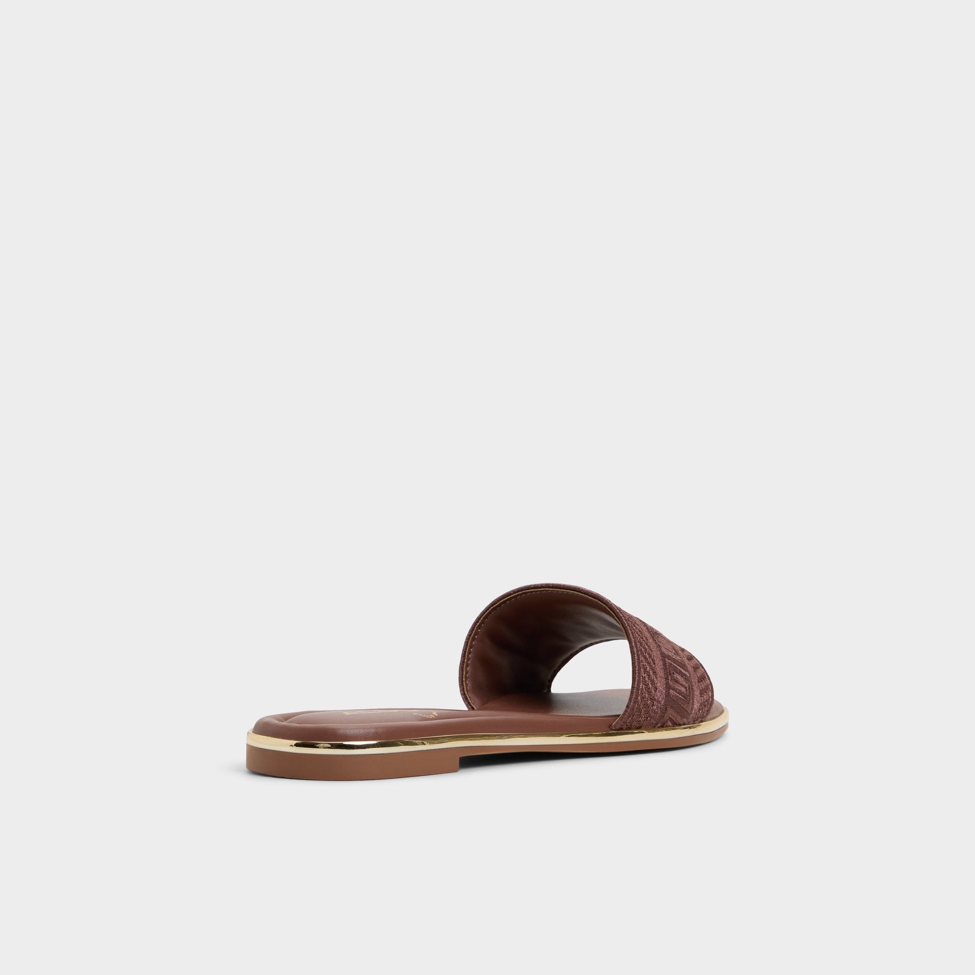 Oceania Medium Brown Women's Flats - Slide sandal | Aldo online