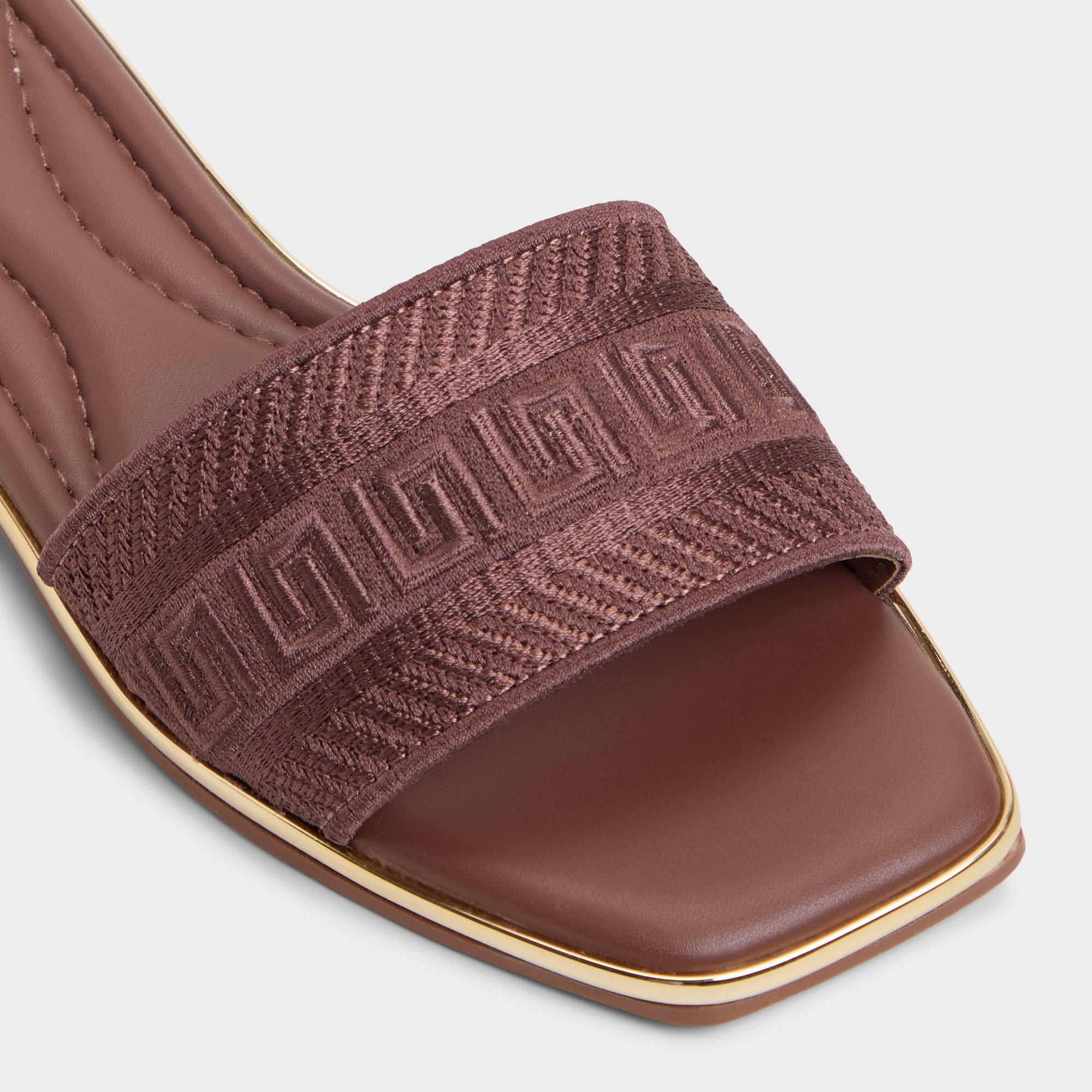 Oceania Medium Brown Women's Flats - Slide sandal | Aldo online