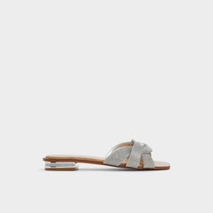 Ormeley Silver Women's Iridescent metallics - Slide sandal | Aldo discount
