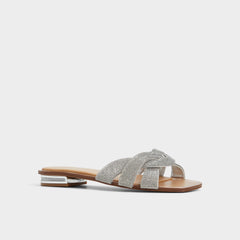 Ormeley Silver Women's Iridescent metallics - Slide sandal | Aldo discount
