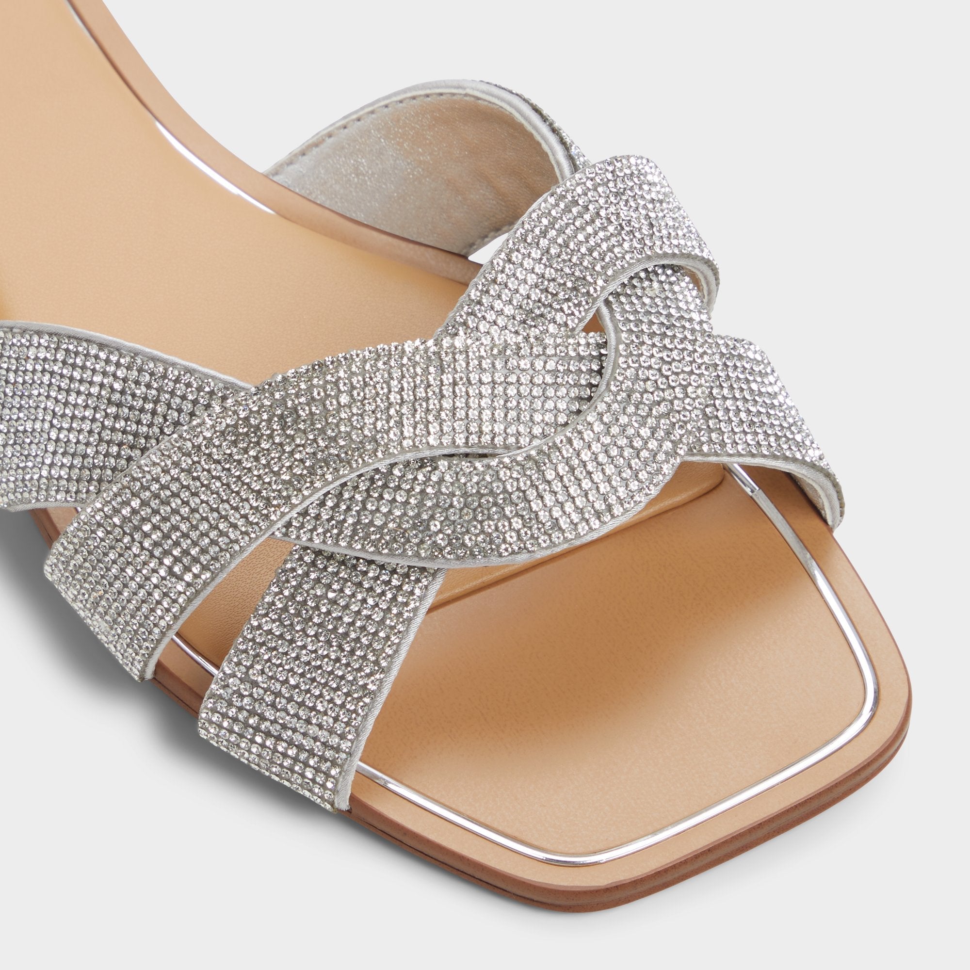Ormeley Silver Women's Iridescent metallics - Slide sandal | Aldo discount