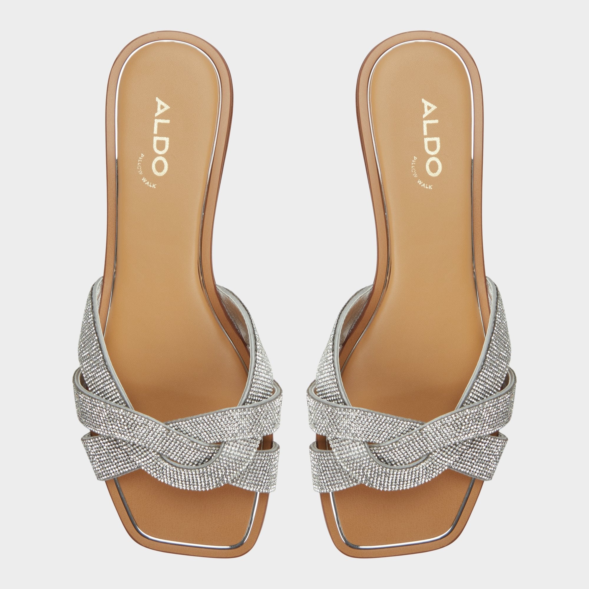 Ormeley Silver Women's Iridescent metallics - Slide sandal | Aldo discount