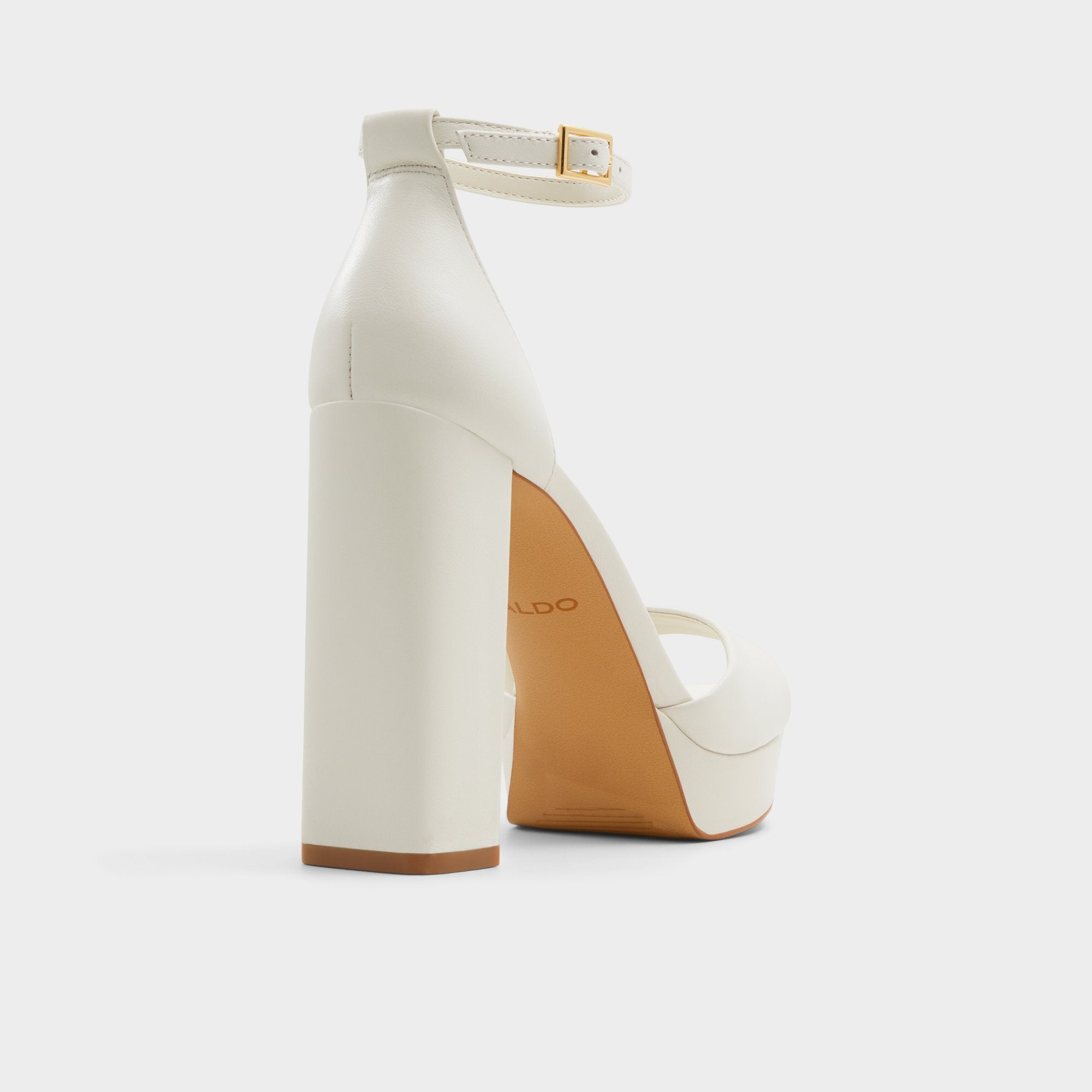 Enaegyn2.0 White/Bone Women's Platform Shoes - Strappy heeled sandal, Block heel | Aldo on sale