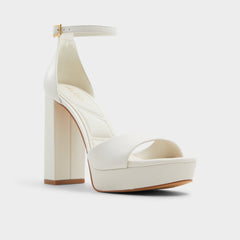Enaegyn2.0 White/Bone Women's Platform Shoes - Strappy heeled sandal, Block heel | Aldo on sale