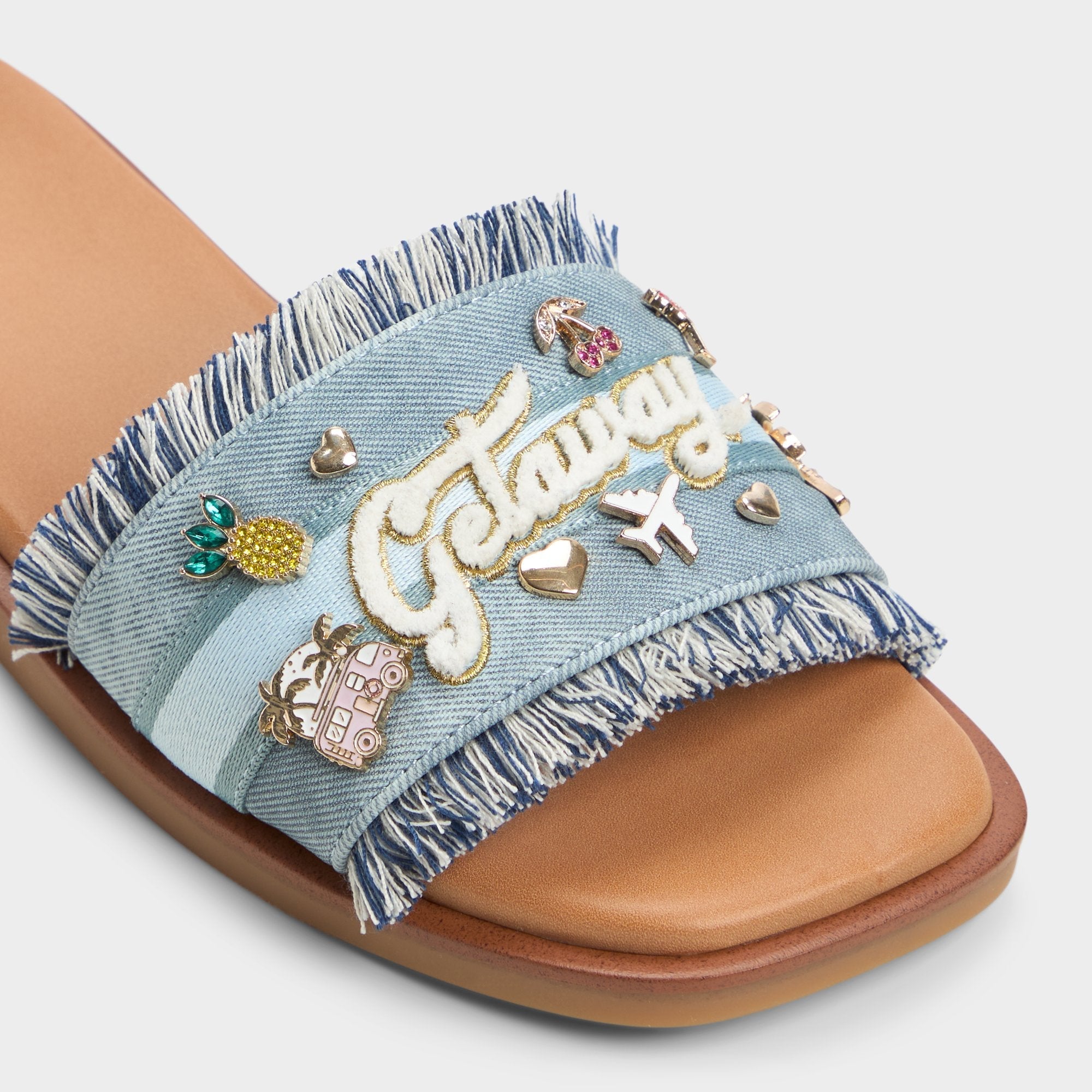 Beachside Denim Women's Flats - Slide sandal | Aldo sale
