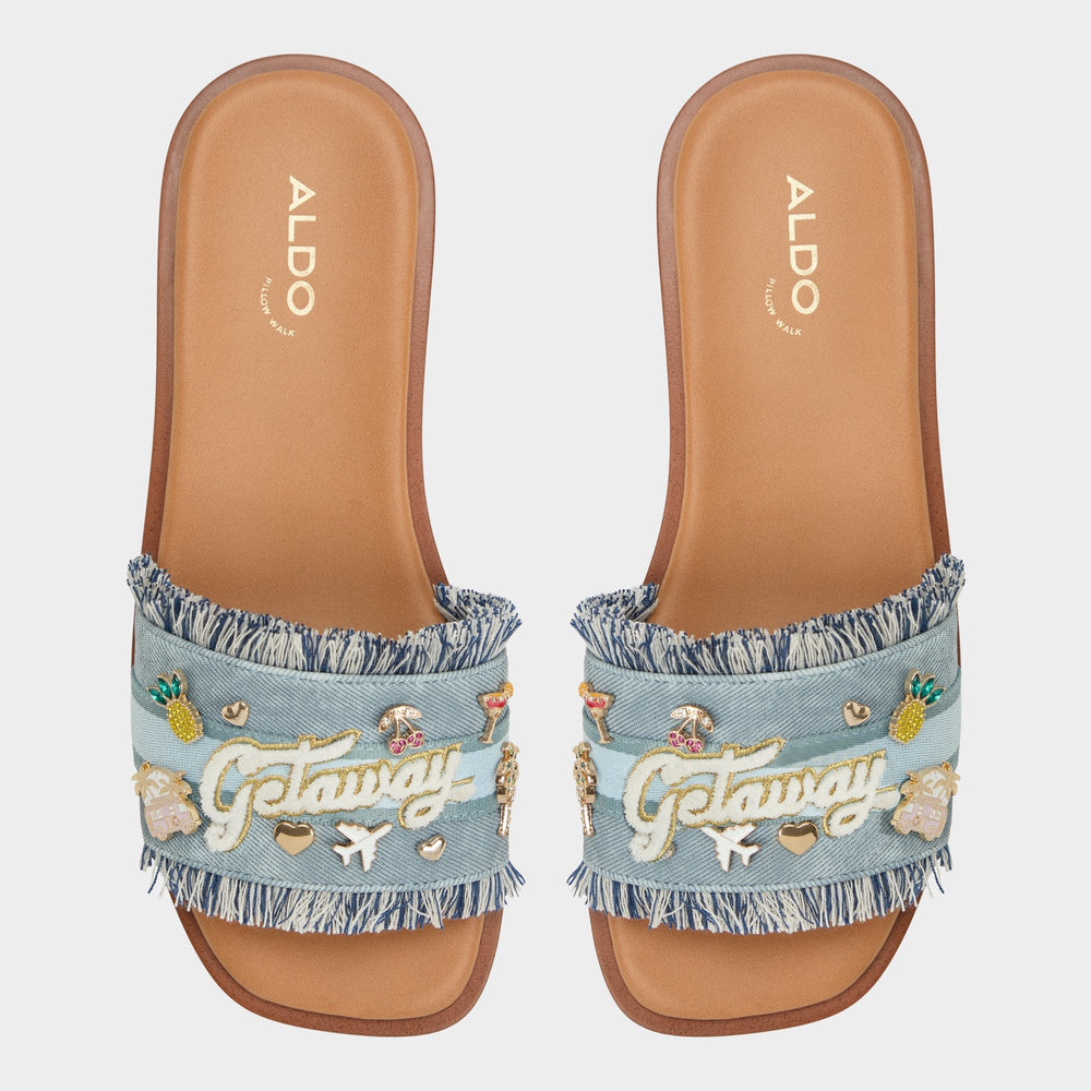 Beachside Denim Women's Flats - Slide sandal | Aldo sale