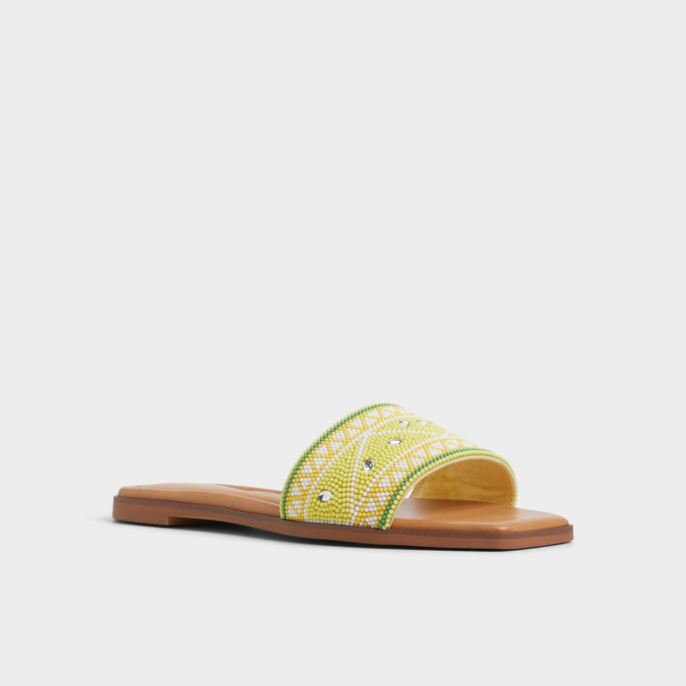 Seavacay Bright Yellow Women's Travel essentials - Slide sandal | Aldo on sale
