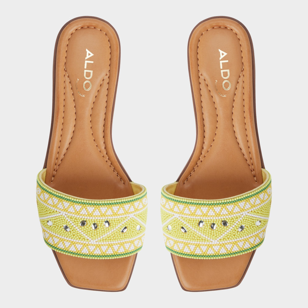 Seavacay Bright Yellow Women's Travel essentials - Slide sandal | Aldo on sale