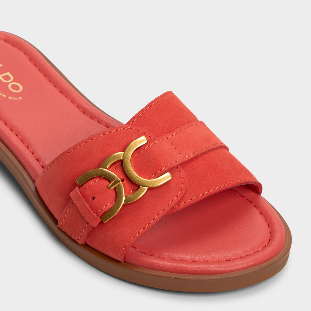 Dallaedar Medium Red Women's Flats - Slide sandal | Aldo sale