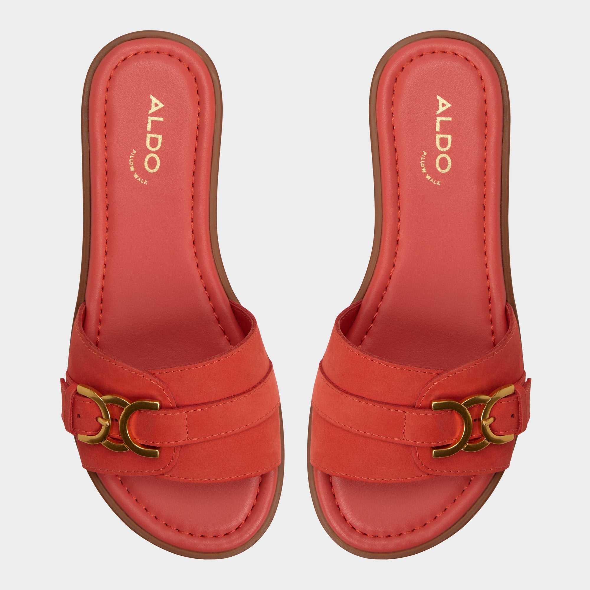 Dallaedar Medium Red Women's Flats - Slide sandal | Aldo sale