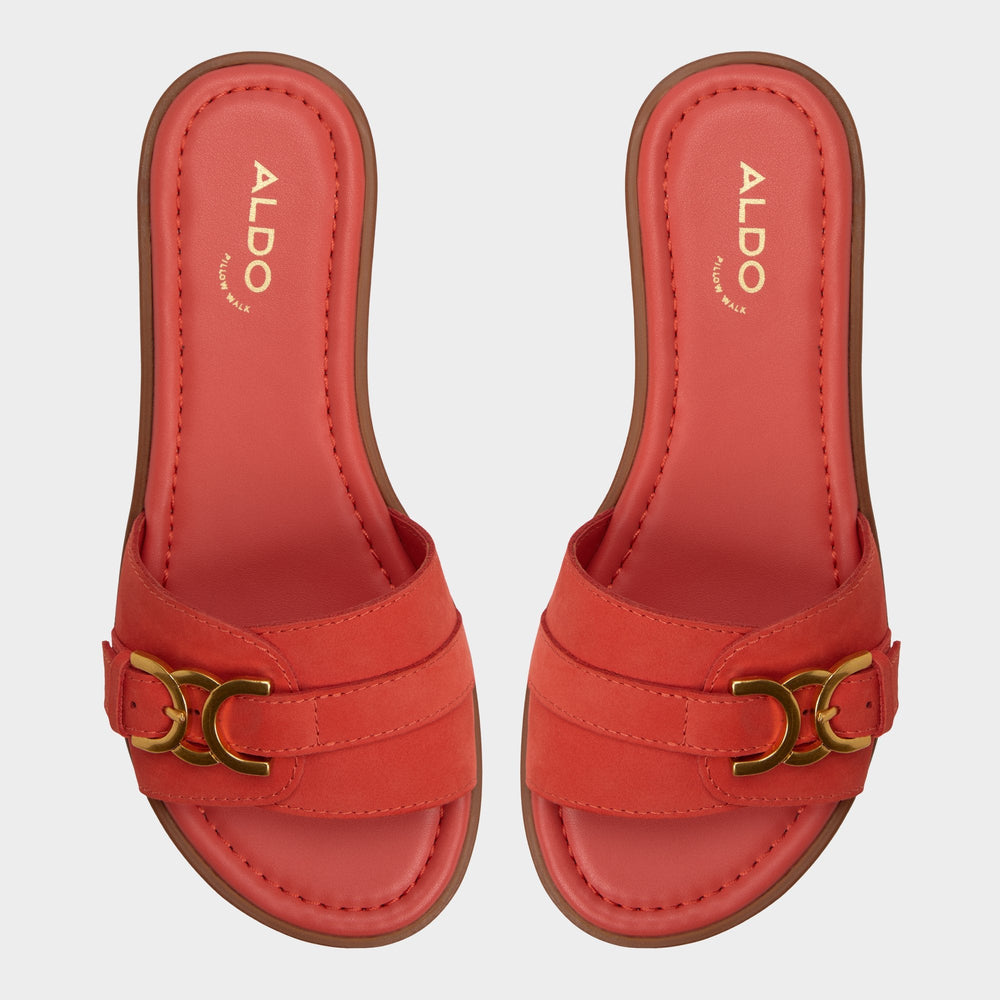 Dallaedar Medium Red Women's Flats - Slide sandal | Aldo sale