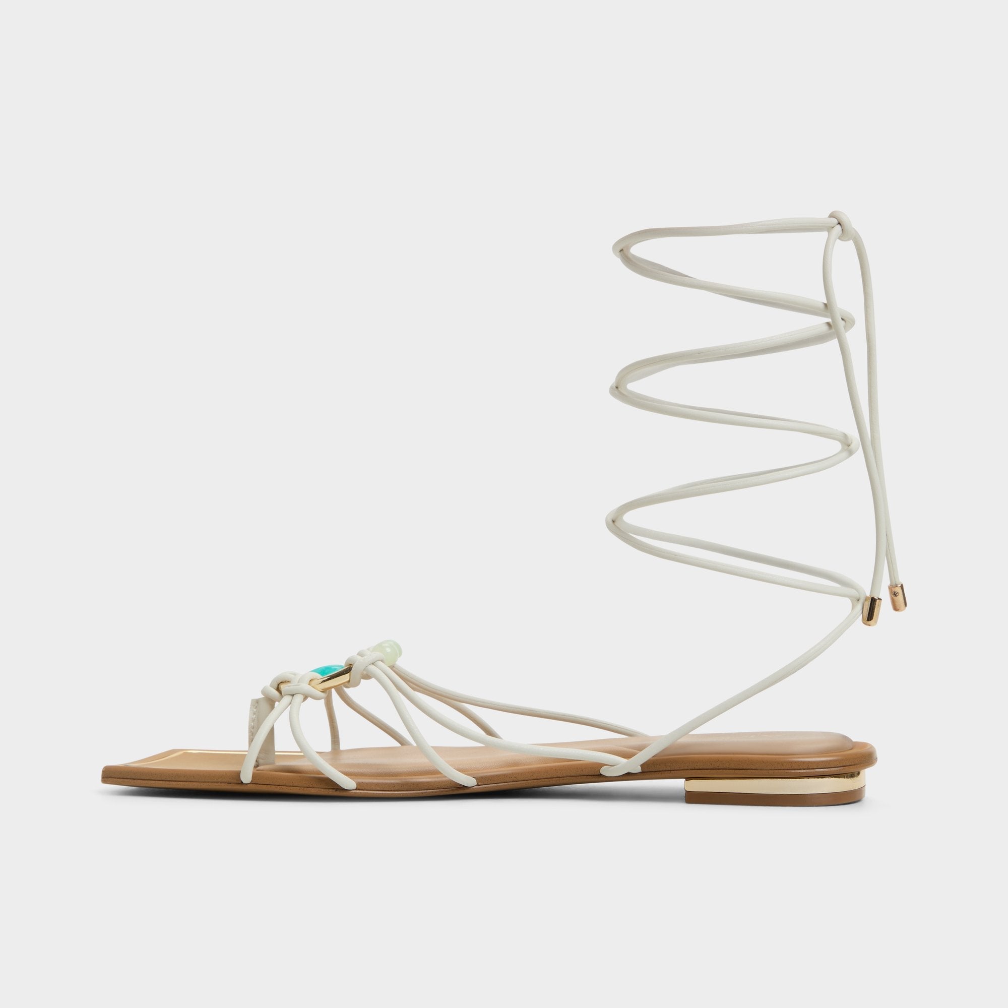 Nirena White/Bone Women's Flats - Strappy flat sandal | Aldo online