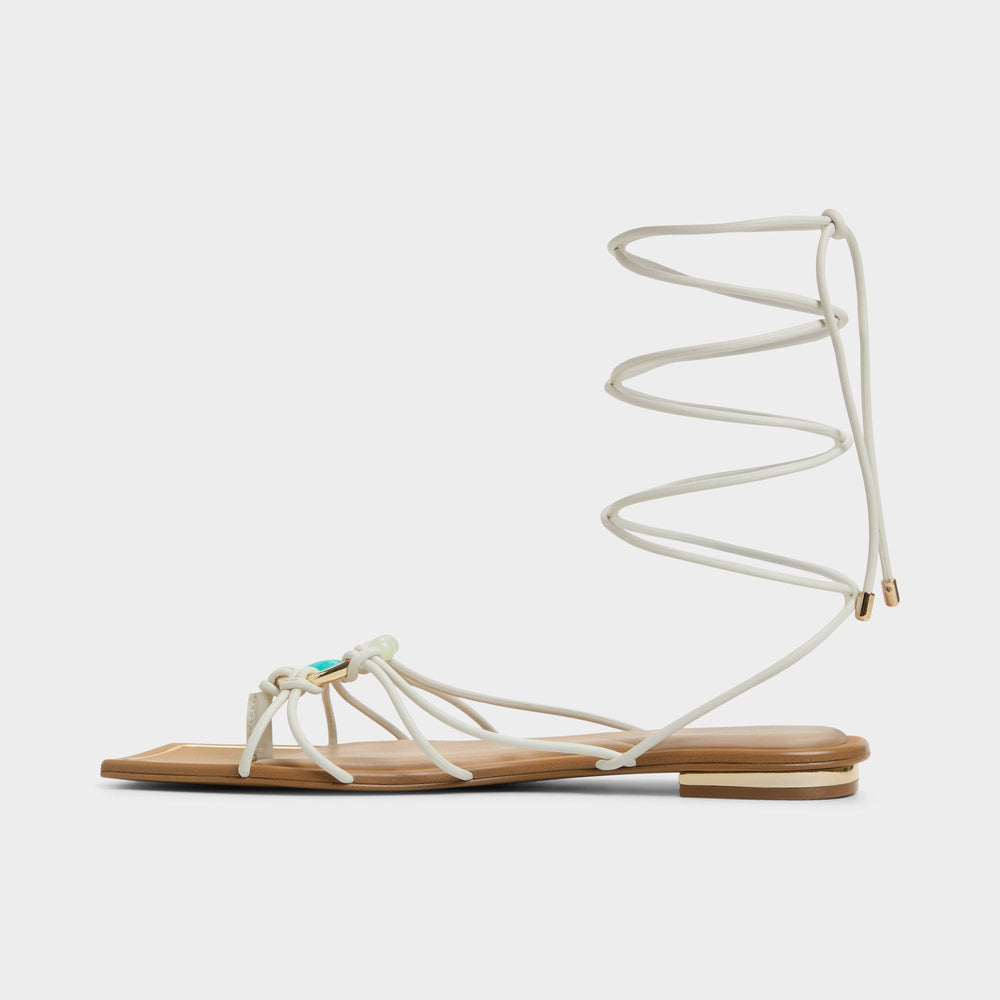 Nirena White/Bone Women's Flats - Strappy flat sandal | Aldo online