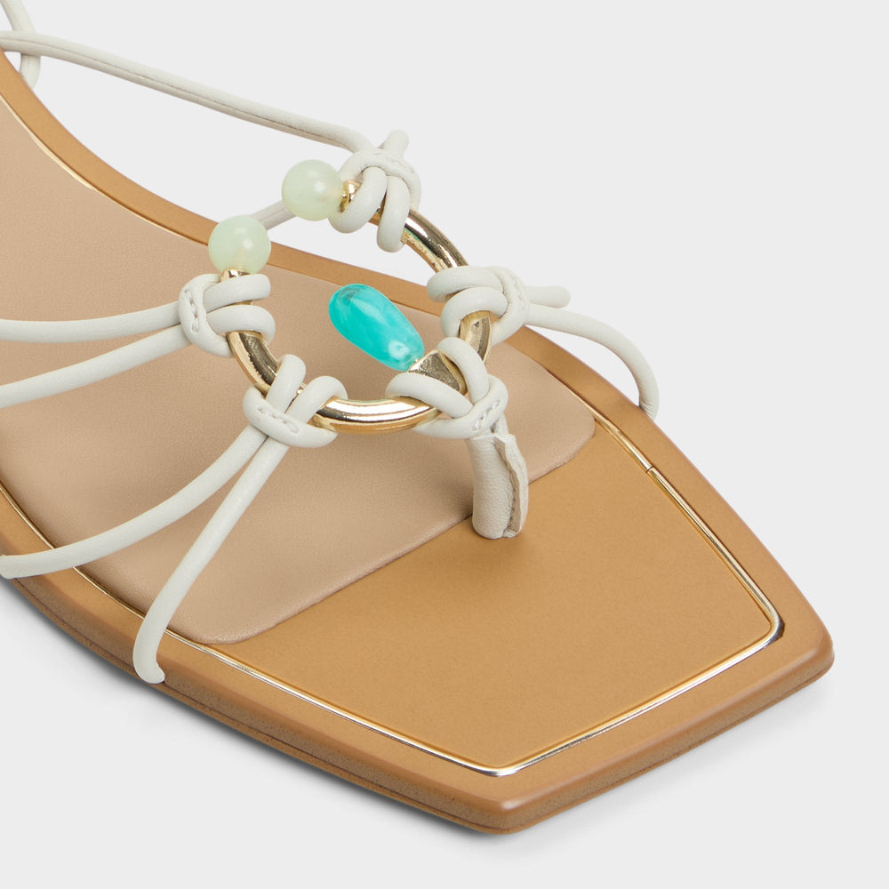 Nirena White/Bone Women's Flats - Strappy flat sandal | Aldo online