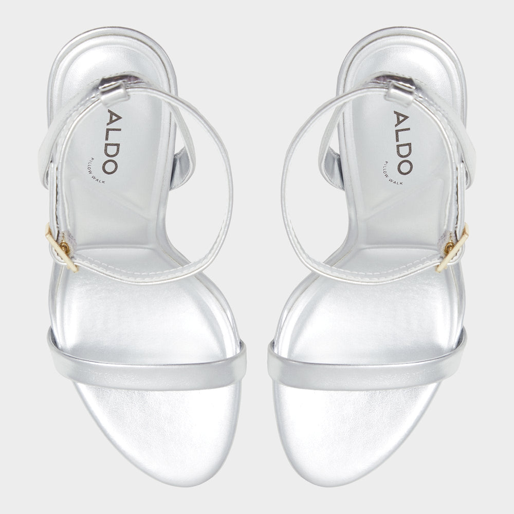 Maristou Silver Women's Strappy sandals - Strappy heeled sandal | Aldo discount