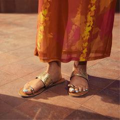 Beachwalk Gold Women's Iridescent metallics - Slide sandal | Aldo outlet