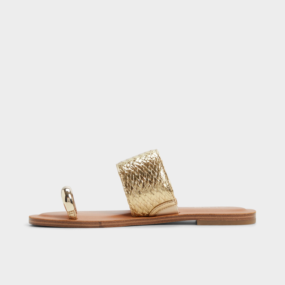 Beachwalk Gold Women's Iridescent metallics - Slide sandal | Aldo outlet