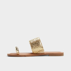 Beachwalk Gold Women's Iridescent metallics - Slide sandal | Aldo outlet