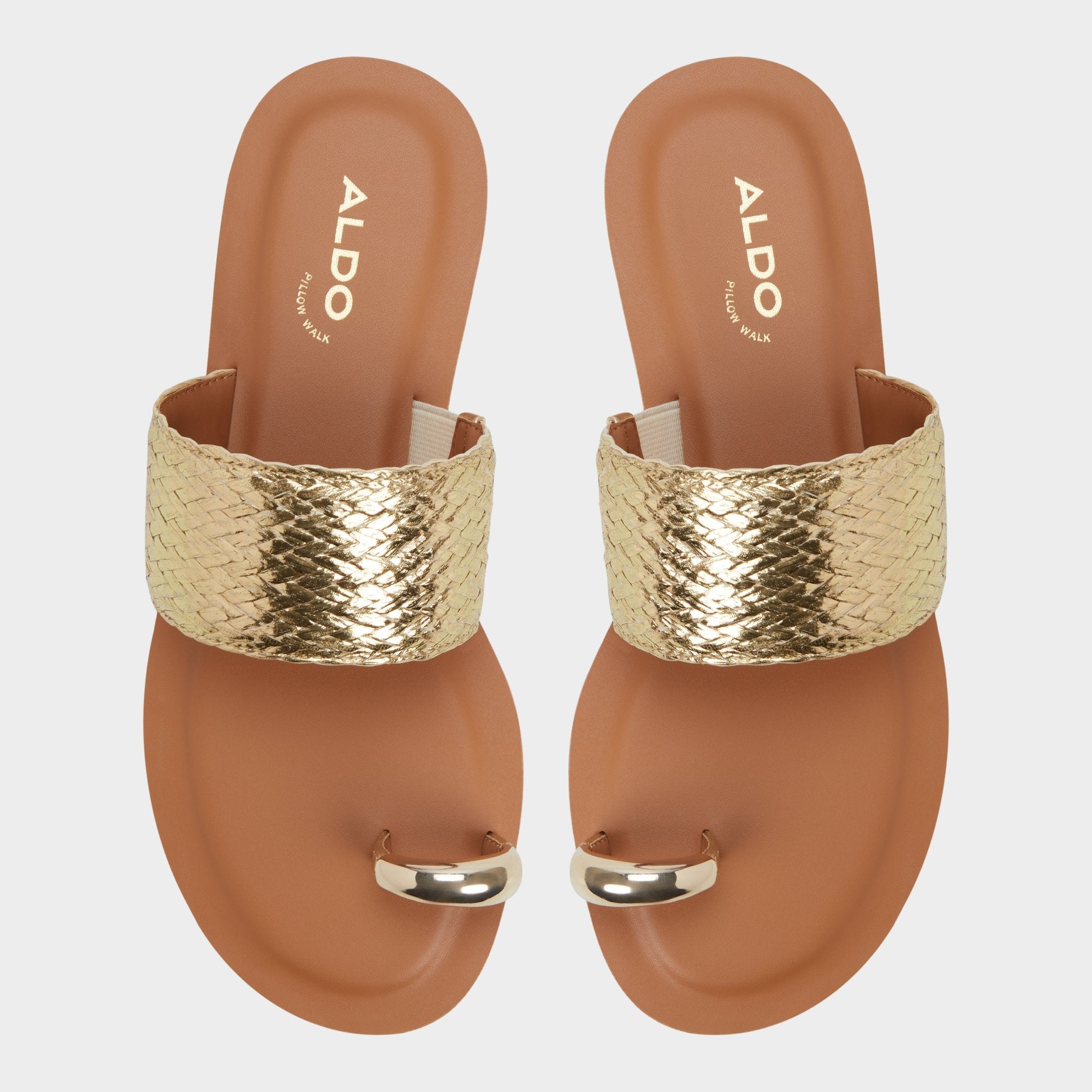 Beachwalk Gold Women's Iridescent metallics - Slide sandal | Aldo outlet