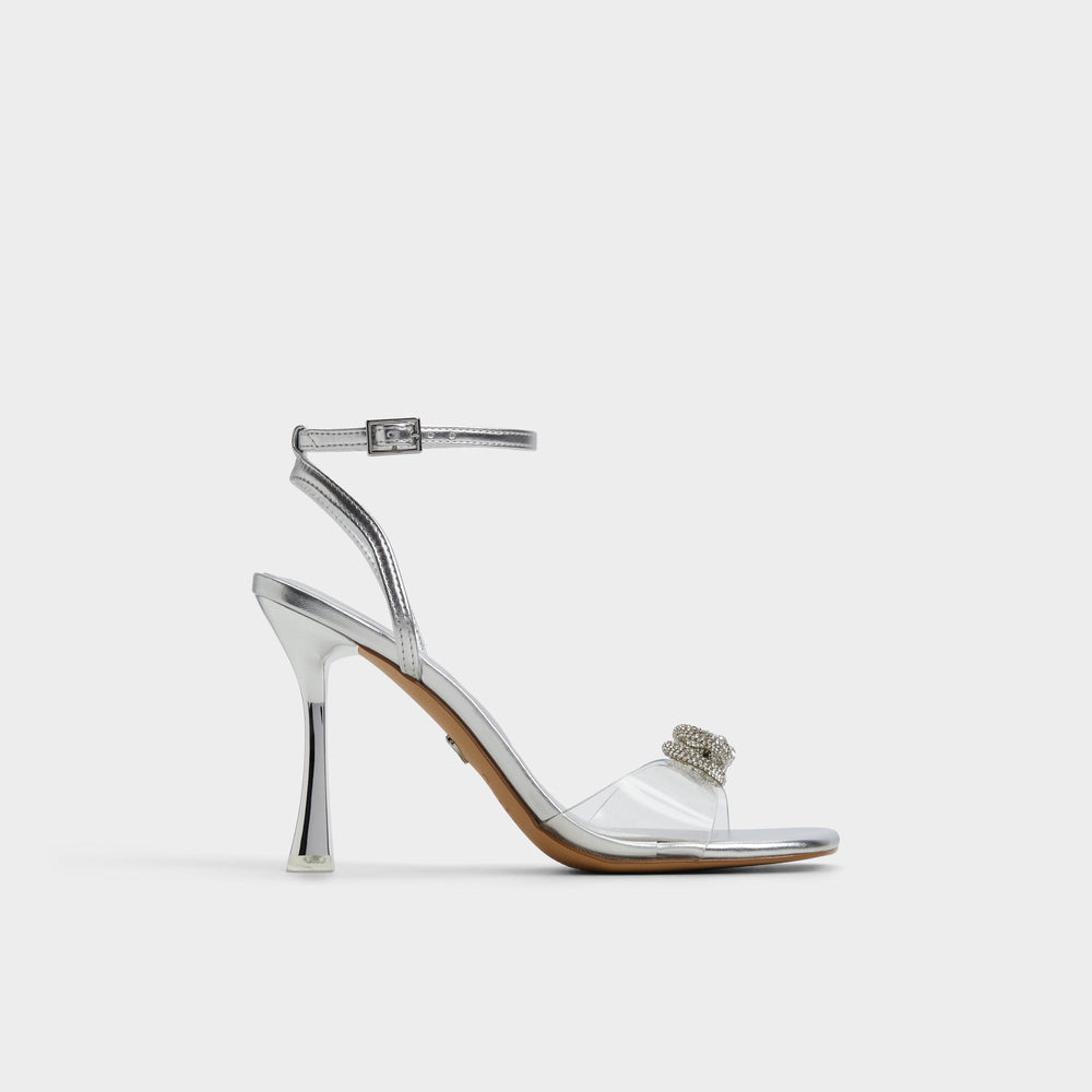 Ozley Silver Women's Strappy Heels - Strappy heeled sandal | Aldo sale