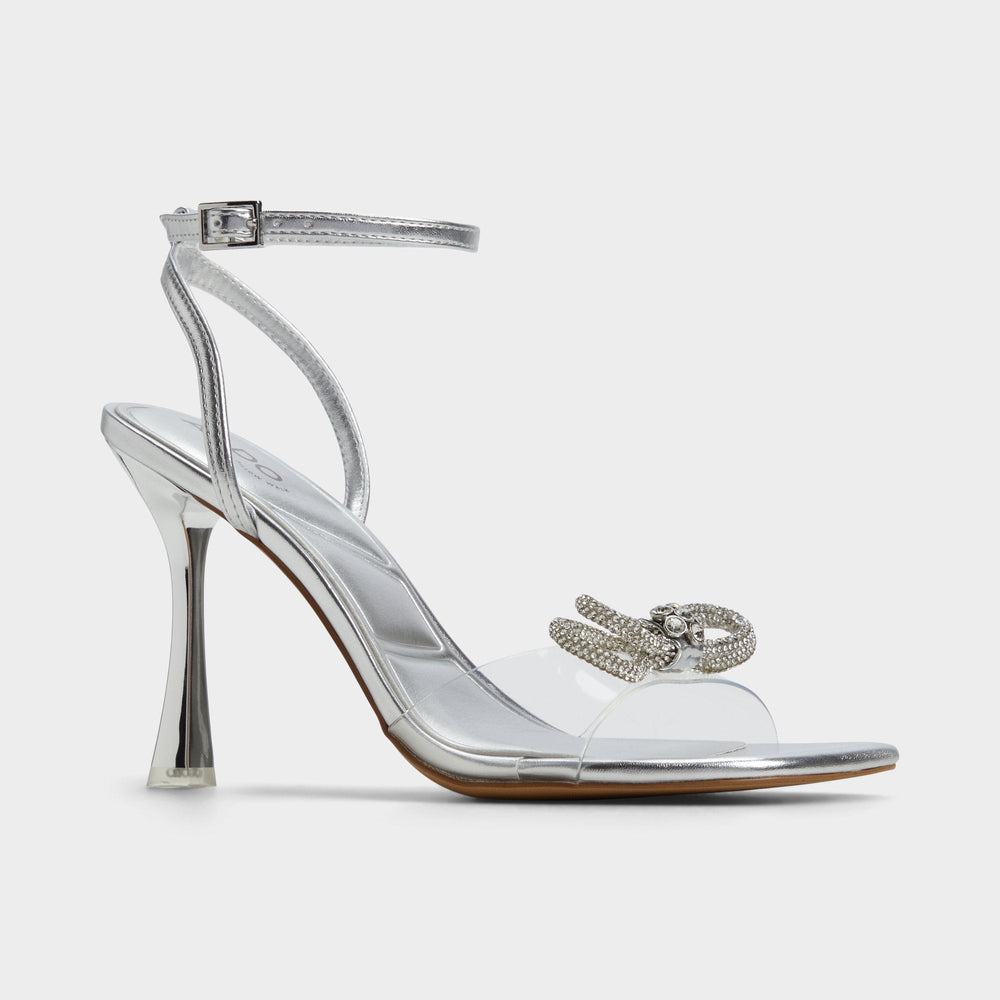 Ozley Silver Women's Strappy Heels - Strappy heeled sandal | Aldo sale