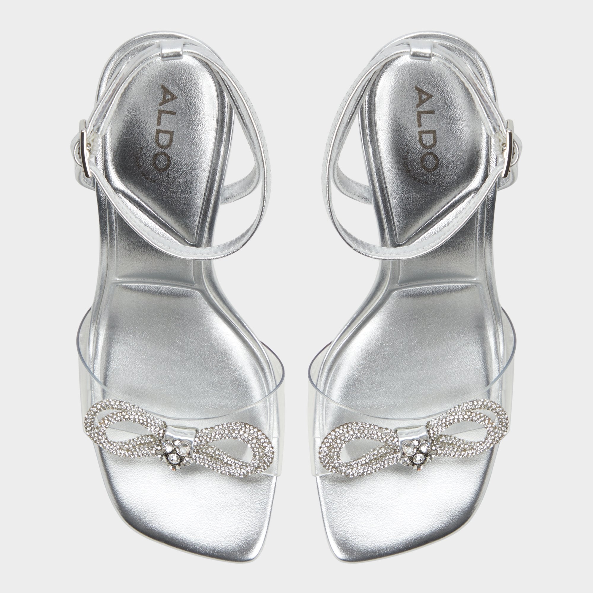 Ozley Silver Women's Strappy Heels - Strappy heeled sandal | Aldo sale