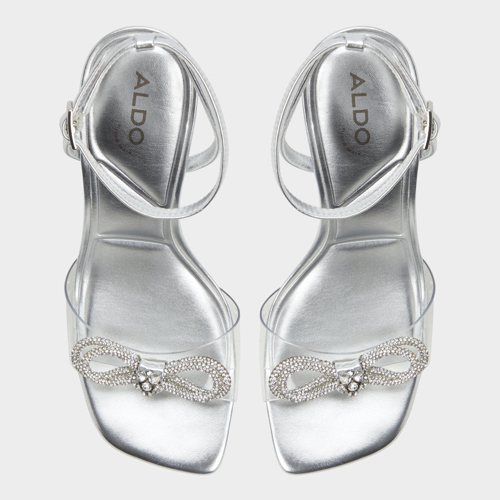 Ozley Silver Women's Strappy Heels - Strappy heeled sandal | Aldo sale