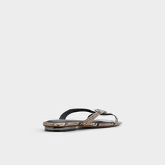 Iliria White/Black Women's Flats - Slide sandal | Aldo sale
