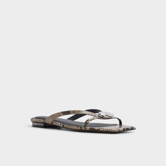 Iliria White/Black Women's Flats - Slide sandal | Aldo sale