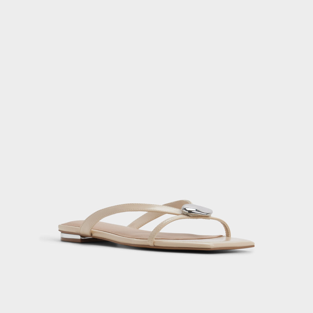 Iliria Beige Women's Flats - Slide sandal | Aldo sale