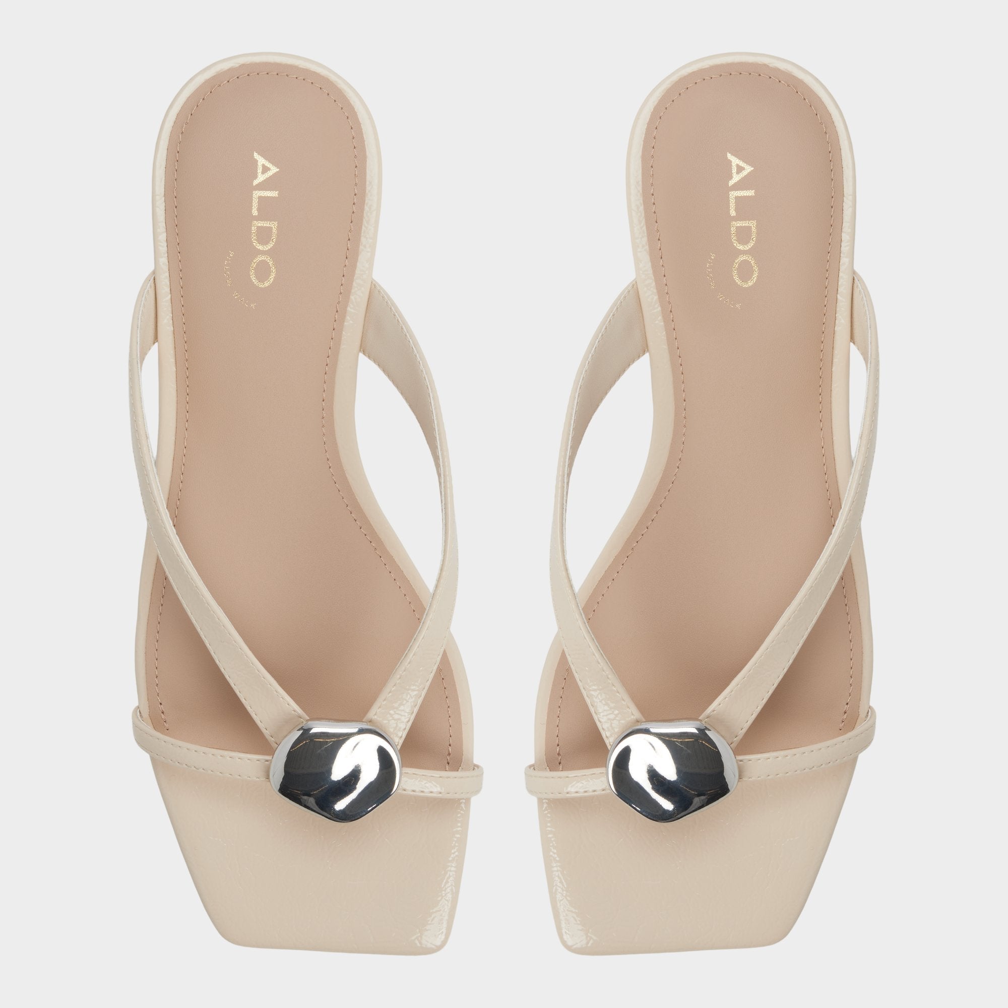 Iliria Beige Women's Flats - Slide sandal | Aldo sale