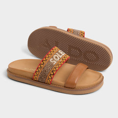 Beachvacay Brown Multi Women's Footbed sandals -  | Aldo sale