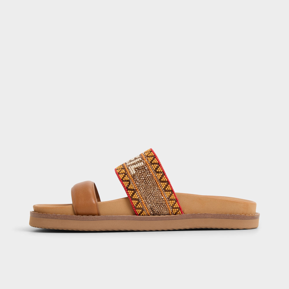 Beachvacay Brown Multi Women's Footbed sandals -  | Aldo sale