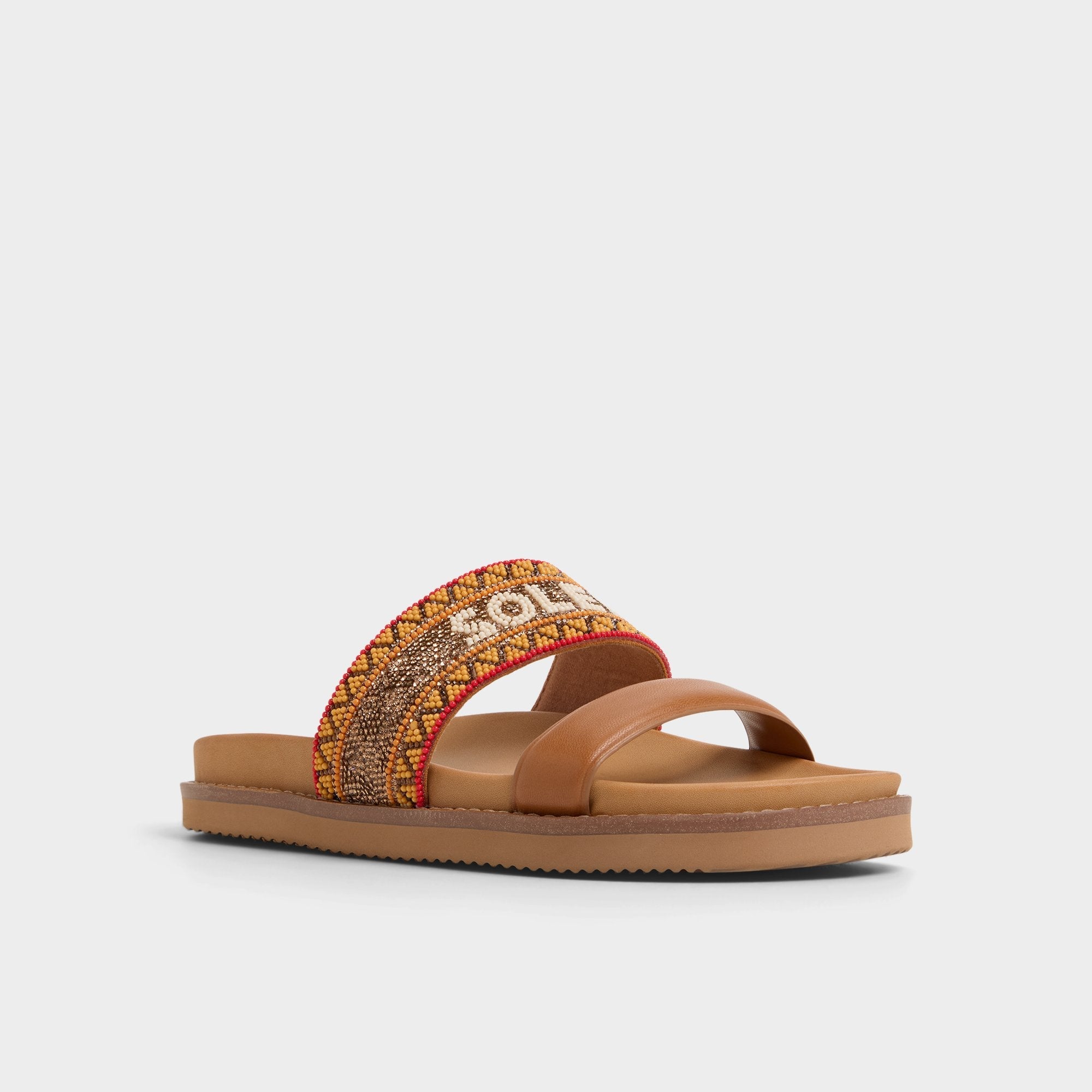 Beachvacay Brown Multi Women's Footbed sandals -  | Aldo sale