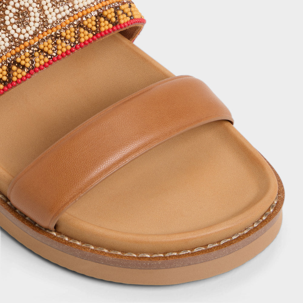 Beachvacay Brown Multi Women's Footbed sandals -  | Aldo sale