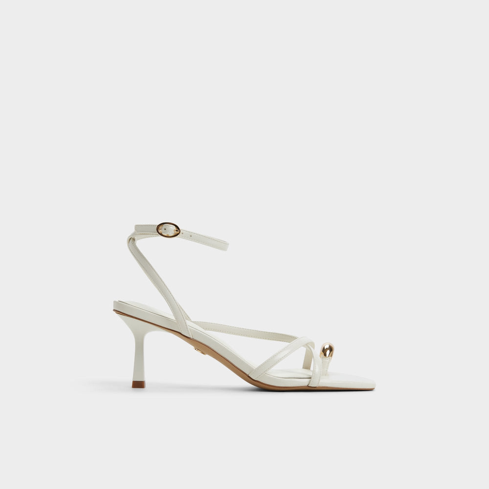 Elodiah White/Bone Women's Travel essentials - Strappy heeled sandal, Stiletto heel | Aldo on sale