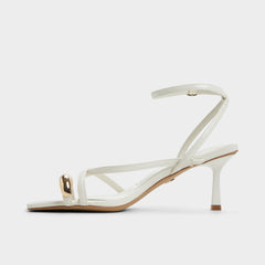 Elodiah White/Bone Women's Travel essentials - Strappy heeled sandal, Stiletto heel | Aldo on sale