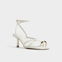 Elodiah White/Bone Women's Travel essentials - Strappy heeled sandal, Stiletto heel | Aldo on sale