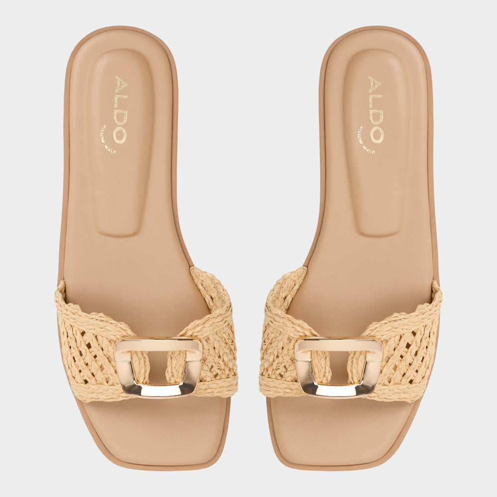 Tidella Natural Women's Flats - Slide sandal | Aldo outlet
