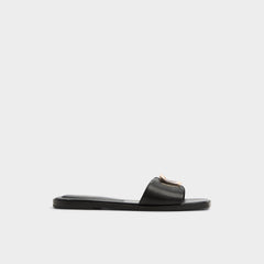 Tidella Black Women's Flats - Slide sandal | Aldo outlet