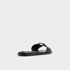 Tidella Black Women's Flats - Slide sandal | Aldo outlet