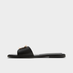Tidella Black Women's Flats - Slide sandal | Aldo outlet